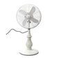 Deco Breeze Providence 51" Antique White Adjustable Height Outdoor Pedestal Floor Fan