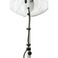 Deco Breeze Providence 51" Antique White Adjustable Height Outdoor Pedestal Floor Fan