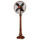 Deco Breeze Raleigh 54" Brown Indoor Pedestal Floor Fan