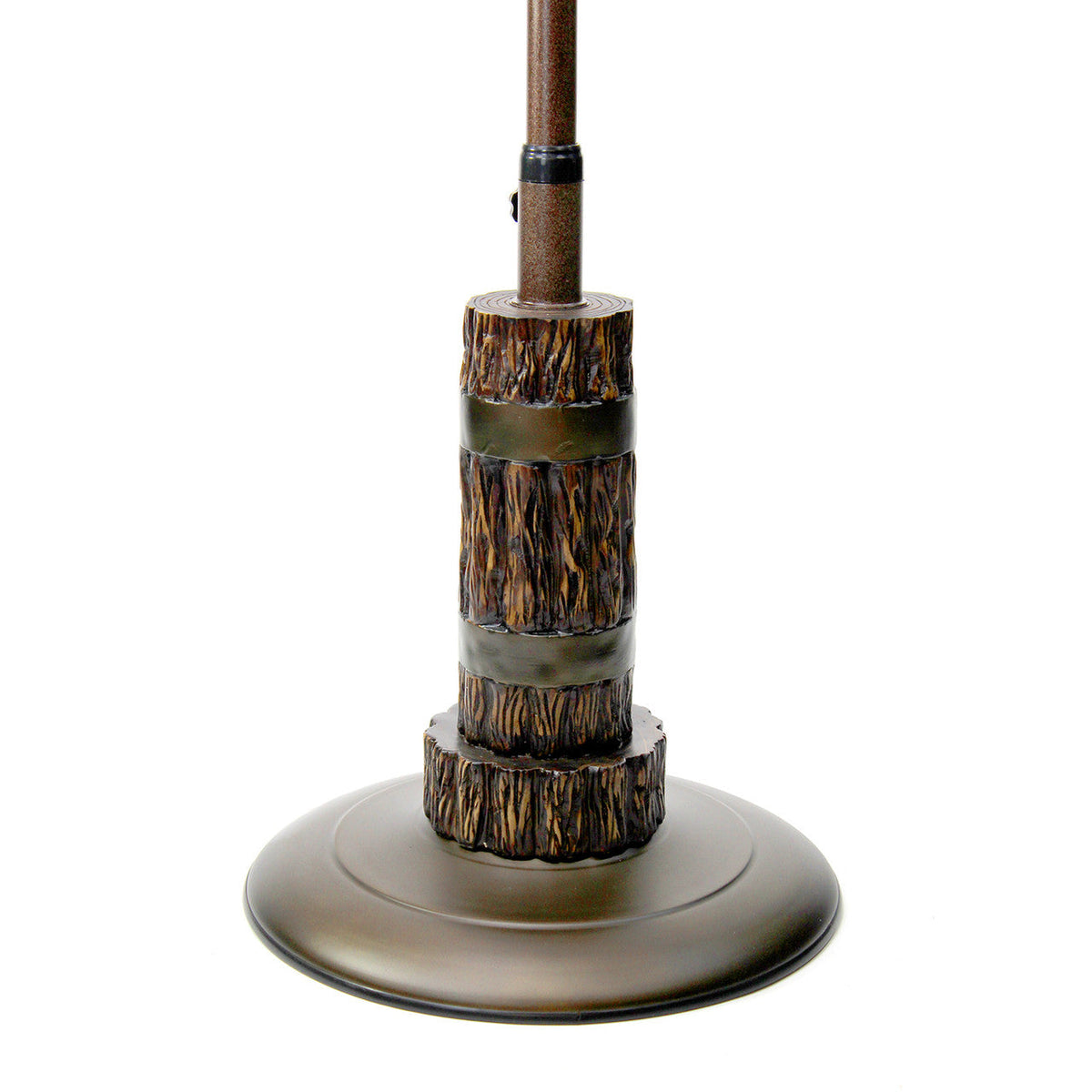 Deco Breeze Terra 51" Brown Adjustable Height Outdoor Pedestal Floor Fan