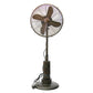 Deco Breeze Terra 51" Brown Adjustable Height Outdoor Pedestal Floor Fan