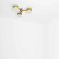 Design for Macha Celeste Epiphany Ceiling or Wall-Mounted Chromed Lucid Three-Armed Brass Lamp