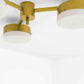 Design for Macha Celeste Epiphany Ceiling or Wall-Mounted Polished Three-Armed Brass Lamp