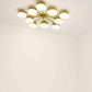 Design for Macha Celeste Epoch Ceiling or Wall-Mounted Bronze Ten-Armed Brass Lamp