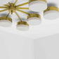 Design for Macha Celeste Epoch Ceiling or Wall-Mounted Chromed Lucid Ten-Armed Brass Lamp