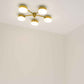 Design for Macha Celeste Ethereal Ceiling or Wall-Mounted Polished Five-Armed Brass Lamp