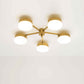 Design for Macha Celeste Ethereal Ceiling or Wall-Mounted Polished Five-Armed Brass Lamp
