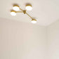 Design for Macha Celeste Incandescence Ceiling or Wall-Mounted Chromed Lucid Four-Armed Brass Lamp