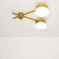 Design for Macha Celeste Serendipity Ceiling or Wall-Mounted Chromed Lucid Two-Armed Brass Lamp
