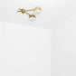 Design for Macha Celeste Serendipity Ceiling or Wall-Mounted Polished Brushed Two-Armed Brass Lamp