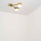 Design for Macha Celeste Serendipity Ceiling or Wall-Mounted Polished Two-Armed Brass Lamp