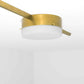 Design for Macha Celeste Solitude Ceiling or Wall-Mounted Chromed Lucid One-Armed Brass Lamp