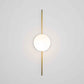 Design for Macha Celeste Solitude Ceiling or Wall-Mounted Chromed Opaque One-Armed Brass Lamp