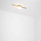 Design for Macha Celeste Solitude Ceiling or Wall-Mounted Unpolished Balanced One-Armed Brass Lamp