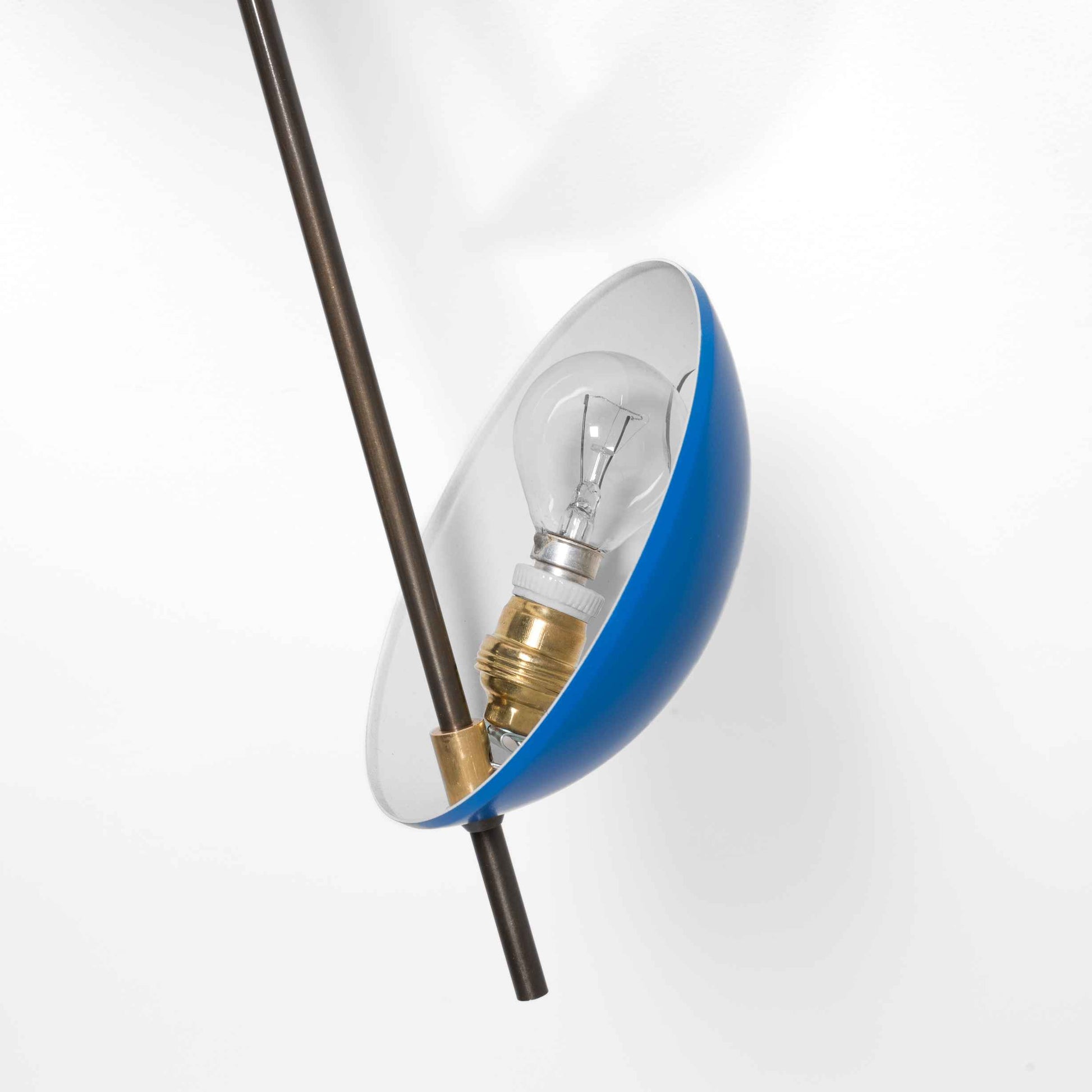 Design for Macha Helios Quinque I Ceiling or Wall-Mounted Chromed Lucid Five-Armed Brass Lamp