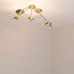 Design for Macha Helios Quinque II Ceiling or Wall-Mounted Chromed Lucid Five-Armed Brass Lamp