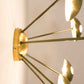 Design for Macha Helios Septem II Ceiling or Wall-Mounted Blackened Seven-Armed Brass Lamp