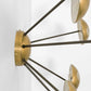 Design for Macha Helios Septem II Ceiling or Wall-Mounted Chromed Lucid Seven-Armed Brass Lamp
