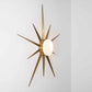 Design for Macha Solare Capri Ceiling or Wall-Mounted Chromed Opaque Ten-Armed Brass Lamp