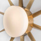 Design for Macha Solare Capri Ceiling or Wall-Mounted Polished Ten-Armed Brass Lamp