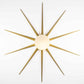 Design for Macha Solare Fireworks Ceiling or Wall-Mounted Chromed Opaque Ten-Armed Brass Lamp
