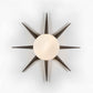 Design for Macha Solare Punk Ceiling or Wall-Mounted Blackened Eight-Armed Brass Lamp