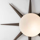 Design for Macha Solare Punk Ceiling or Wall-Mounted Bronze Eight-Armed Brass Lamp