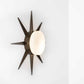 Design for Macha Solare Punk Ceiling or Wall-Mounted Chromed Opaque Eight-Armed Brass Lamp