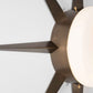 Design for Macha Solare Punk Ceiling or Wall-Mounted Unpolished Balanced Eight-Armed Brass Lamp