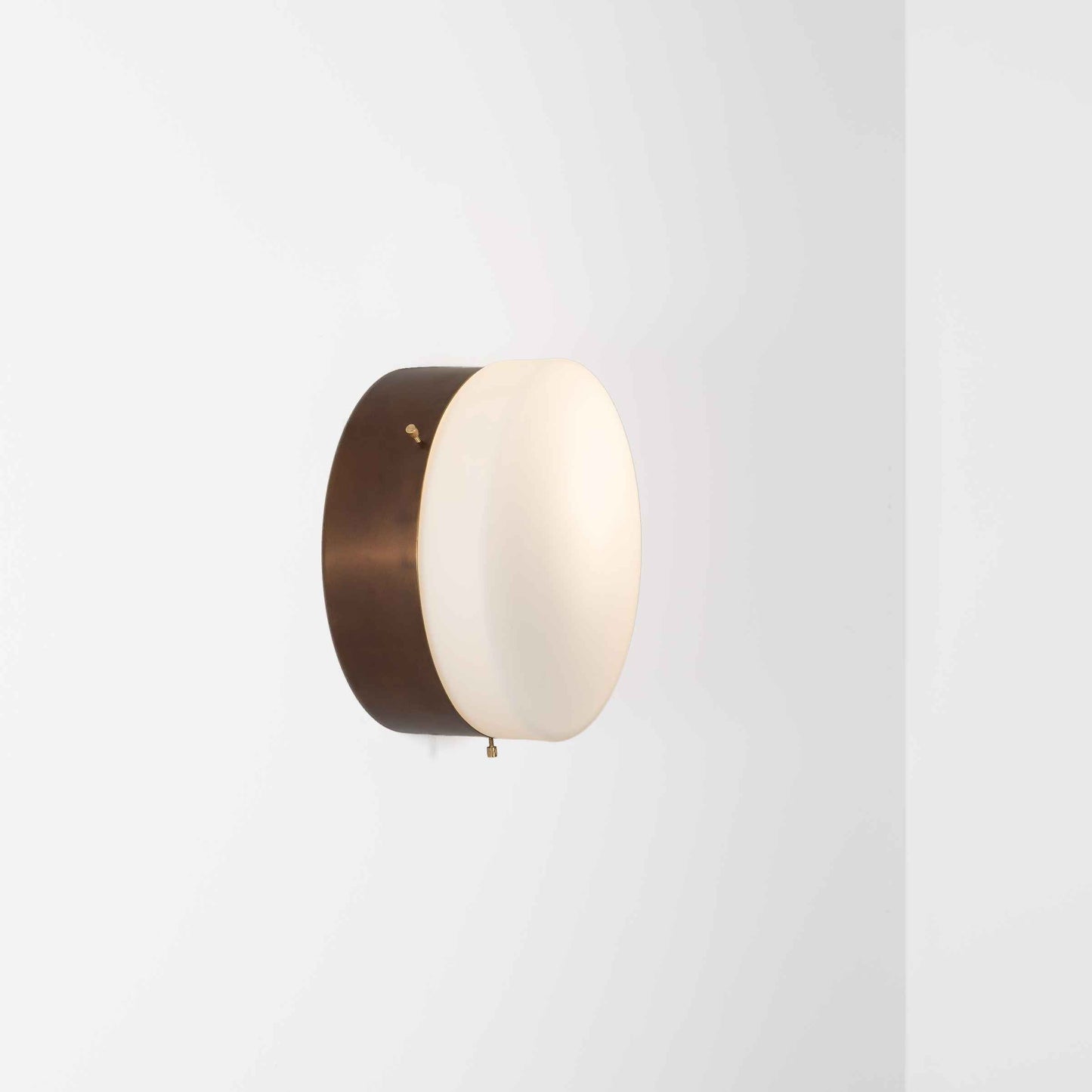 Design for Macha Solare Virgin Ceiling or Wall-Mounted Polished One-Armed Brass Lamp