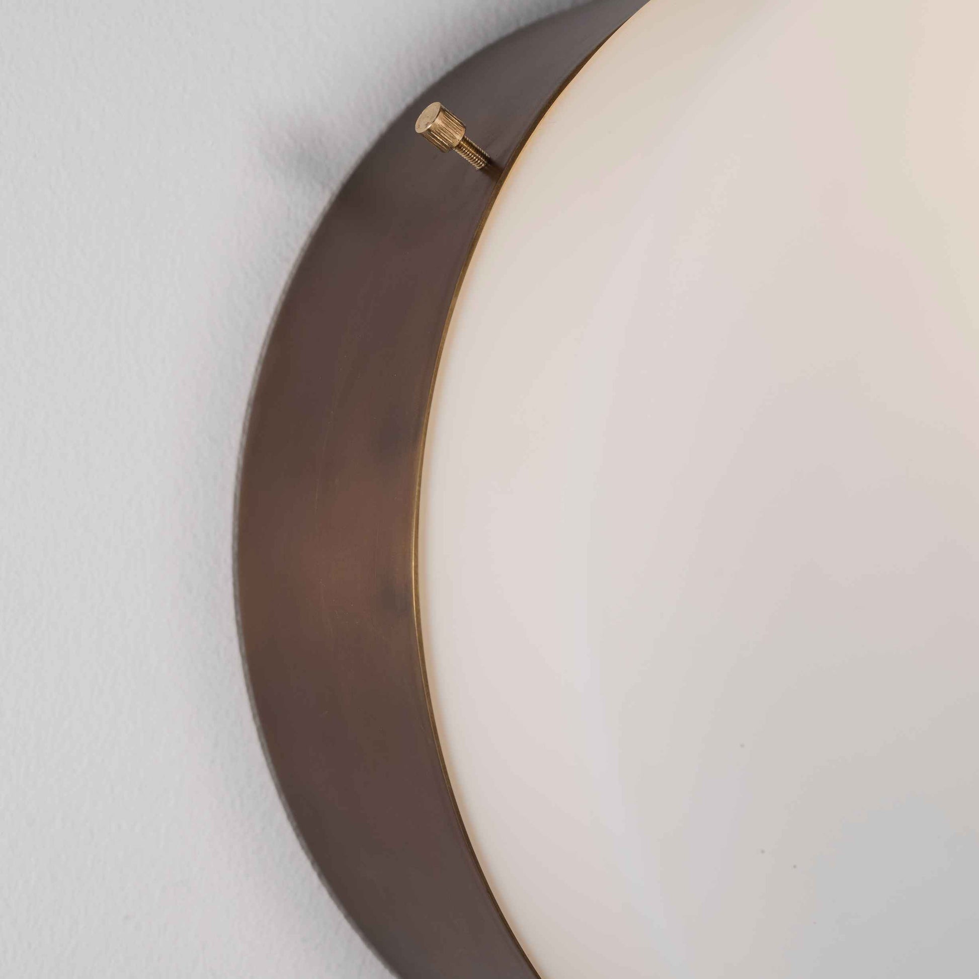 Design for Macha Solare Virgin Ceiling or Wall-Mounted Unpolished Balanced One-Armed Brass Lamp