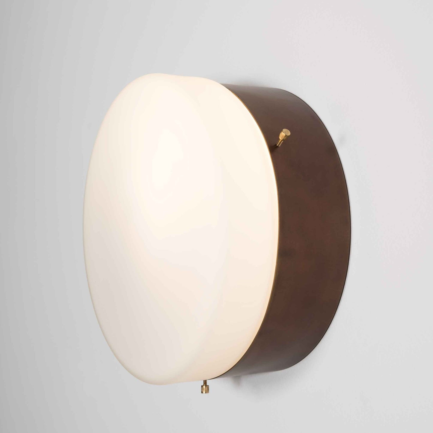 Design for Macha Solare Virgin Ceiling or Wall-Mounted Unpolished Balanced One-Armed Brass Lamp
