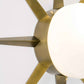 Design for Macha Solare Windrose Ceiling or Wall-Mounted Polished Eight-Armed Brass Lamp