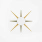 Design for Macha Solare Windrose Ceiling or Wall-Mounted Unpolished Lucid Eight-Armed Brass Lamp