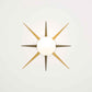 Design for Macha Solare Windrose Ceiling or Wall-Mounted Unpolished Opaque Eight-Armed Brass Lamp