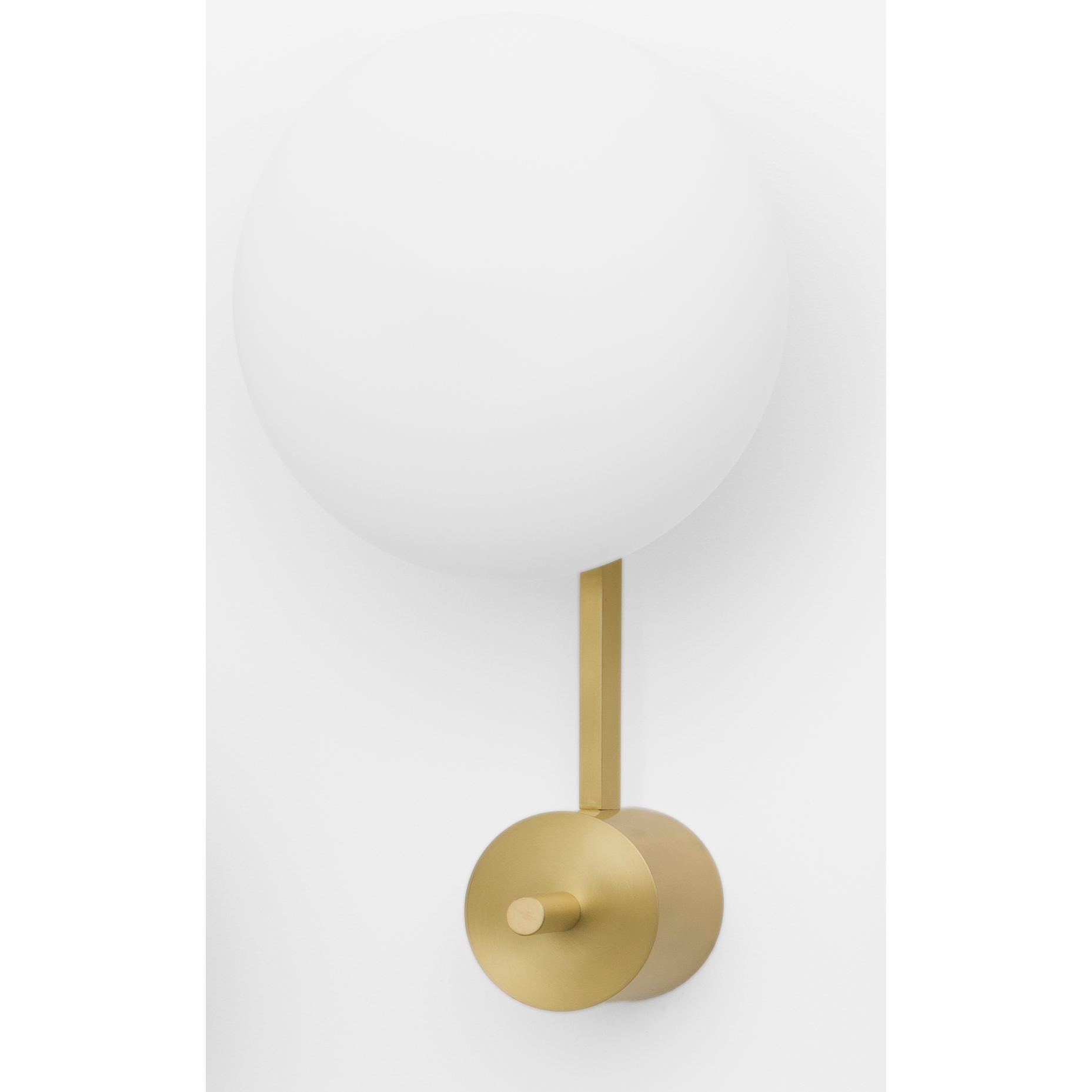 Design for Macha Stella 12:15 Ceiling or Wall-Mounted Polished Brushed Two-Armed Brass Lamp