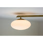 Design for Macha Stella 12:15 Ceiling or Wall-Mounted Unpolished Opaque Two-Armed Brass Lamp