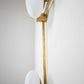 Design for Macha Stella Baby Ceiling or Wall-Mounted Blackened Two-Armed Brass Lamp