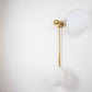 Design for Macha Stella Baby Ceiling or Wall-Mounted Chromed Opaque Two-Armed Brass Lamp