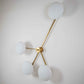 Design for Macha Stella Love Ceiling or Wall-Mounted Polished Four-Armed Brass Lamp