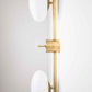 Design for Macha Stella Toi & Moi Ceiling or Wall-Mounted Polished Brushed Two-Armed Brass Lamp