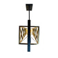 EQ Light Akbal 40" Black & Gold 5-Light Island Pendant