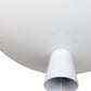 EQ Light Balloon 13" White Acrylic RGB LED Semi Flush Mount