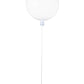 EQ Light Balloon 13" White Acrylic RGB LED Semi Flush Mount