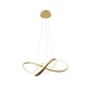 EQ Light Circular Knot 23" Golden Leaf 36-Watt Pendant Light