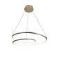 EQ Light Circular Knot 23" Silver 32-Watt Pendant Light