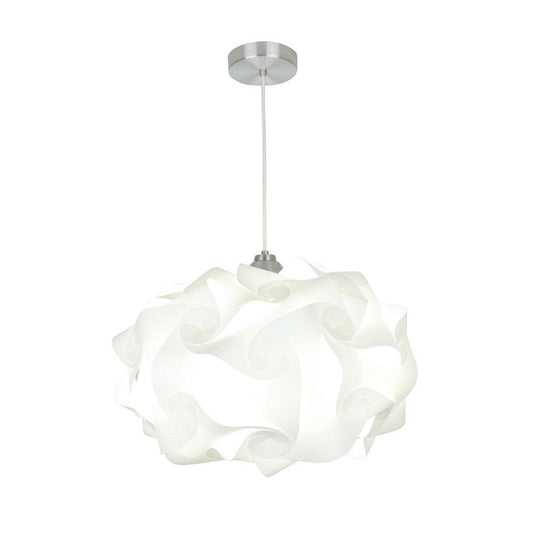 EQ Light Cloud Globe 18" Large White Pendant Light With Polypropylene Shade