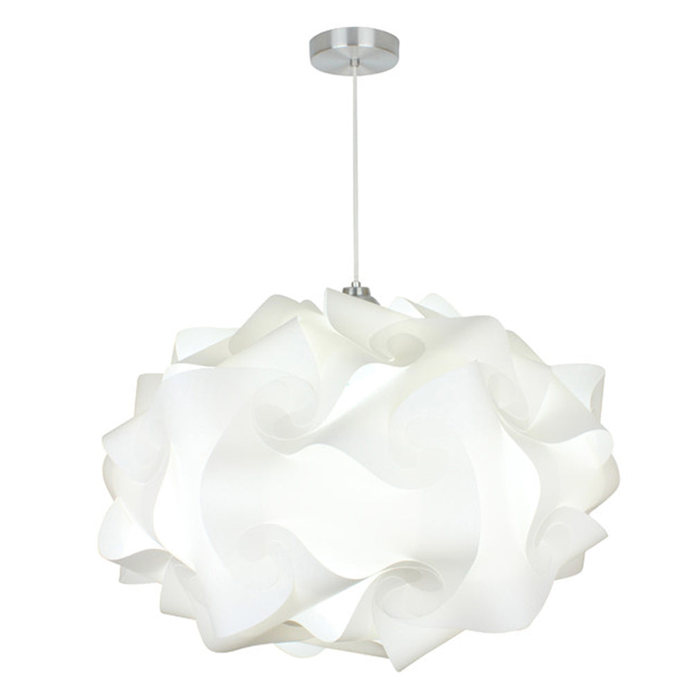 EQ Light Cloud Globe 28" Extra Large White Pendant Light With Polypropylene Shade