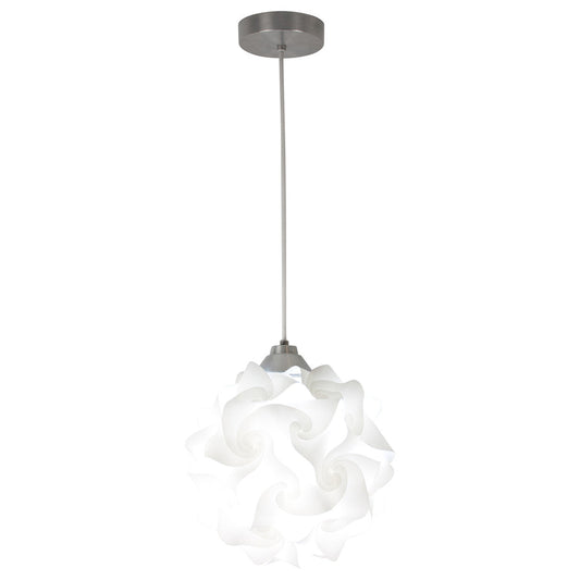 EQ Light Hado 11" White Modern Globe Small Pendant Light