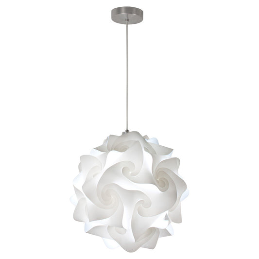 EQ Light Hado 17" White Modern Globe Extra Large Pendant Light